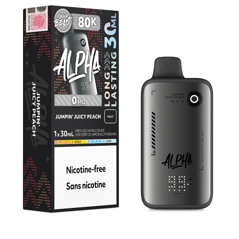 Flavour Beast Alpha 80K Disposable Vape Nicotine Free - Jumpin' Juicy Peach - DISPOSABLE - Mister Vapor