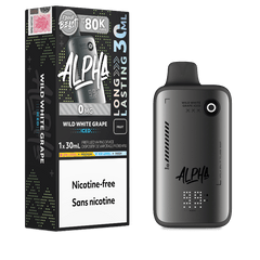 Flavour Beast Alpha 80K Disposable Vape Nicotine Free - Wild White Grape Iced - DISPOSABLE - Mister Vapor