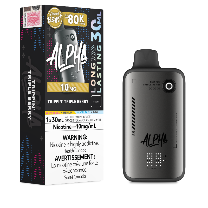 Flavour Beast Alpha 80K Disposable Vape 10MG - Trippin' Triple Berry