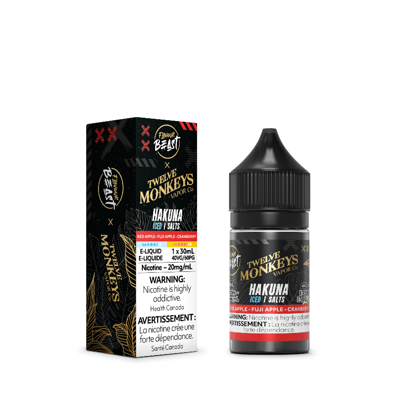 Flavour Beast x Twelve Monkeys E-Liquid Hakuna Iced Salt