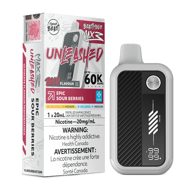 Flavour Beast - Beast Mode Max 3 60k Epic Sour Berries Iced Disposable Vape - DISPOSABLE - Mister Vapor