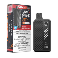 BANGIN' BLOOD ORANGE ICED BEAST MODE MAX 2 BY FLAVOUR BEAST with 50000 puffs , adjustable modes and 850 mah rechargeable battery. Buy now at Mister Vapor.