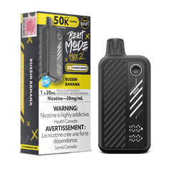 Beast Mode Max 2 50K Bussin Banana Iced By Flavour Beast - DISPOSABLE - Mister Vapor