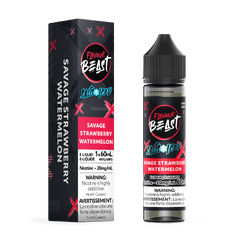 Flavour Beast E-Liquid Savage Strawberry Watermelon Iced Salt - E-Liquid - Mister Vapor
