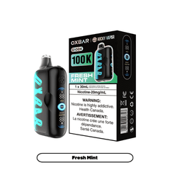 Oxbar G100k Disposable Vape - Fresh Mint - DISPOSABLE - Mister Vapor