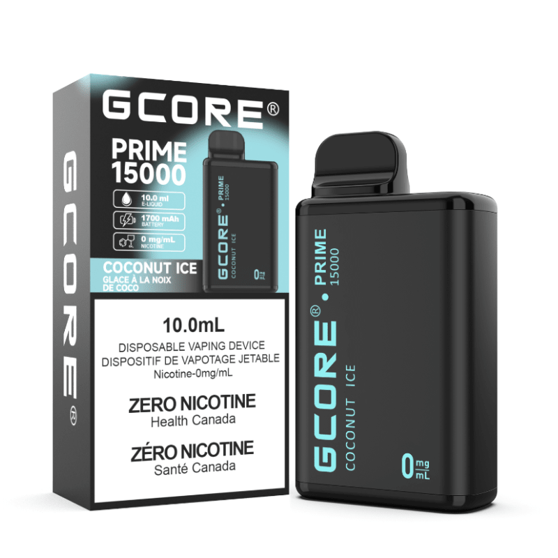 Gcore Prime Coconut Ice 15K Nicotine Free - DISPOSABLE - Mister Vapor