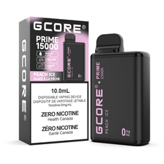 Gcore Prime Peach Ice 15K Nicotine Free - DISPOSABLE - Mister Vapor