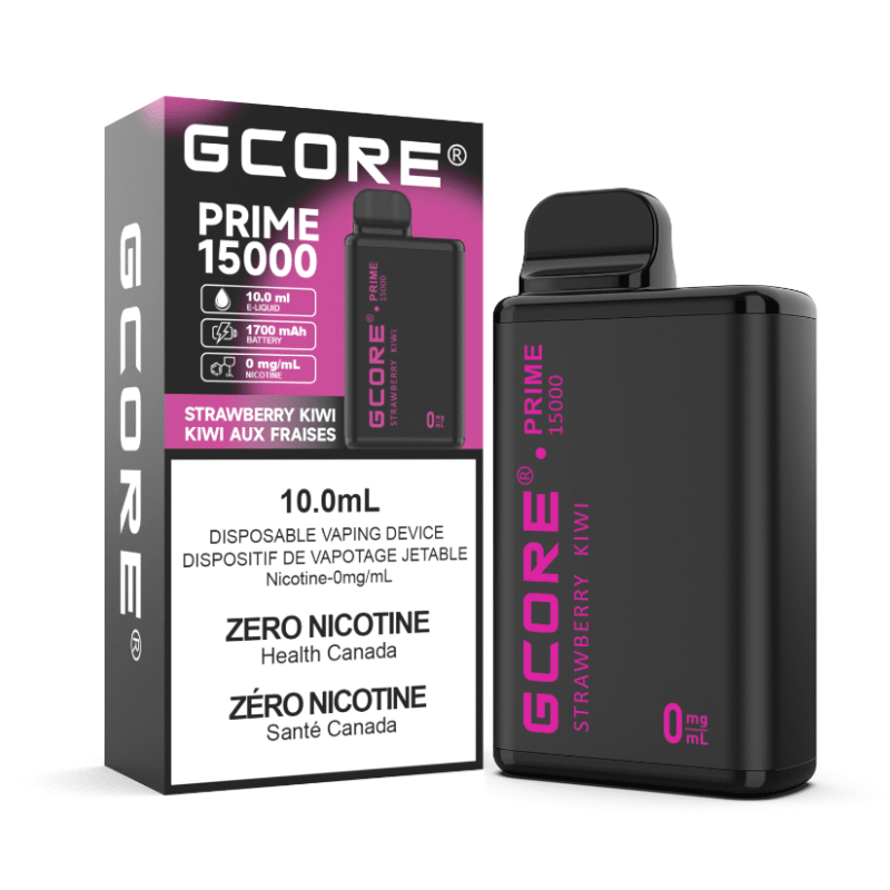 Gcore Prime Strawberry Kiwi 15K Nicotine Free - DISPOSABLE - Mister Vapor
