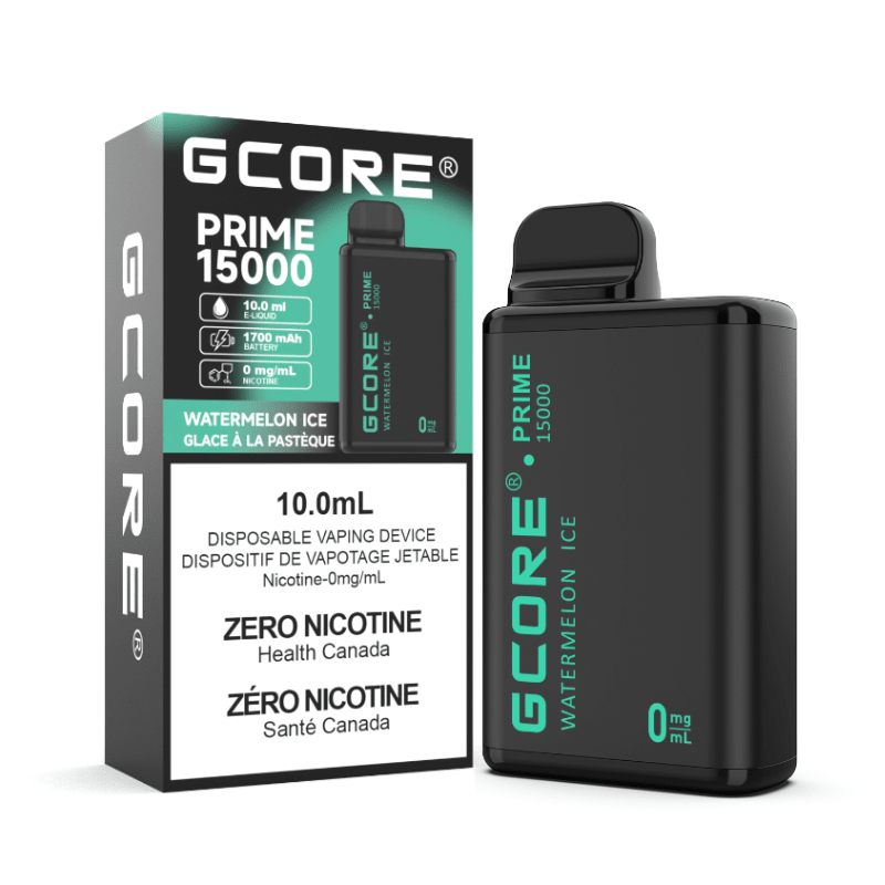 Gcore Prime Watermelon Ice 15K Nicotine Free - DISPOSABLE - Mister Vapor