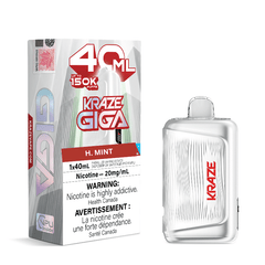 Kraze Giga 150k - H. Mint Disposable Vape - DISPOSABLE - Mister Vapor