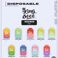 King Berry Fusion Nicotine Free Disposable Vape 6000 Puffs