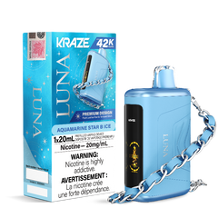 Kraze Luna 42K Aquamarine Star B Ice Disposable Vape
