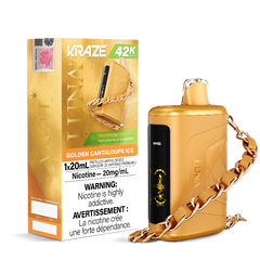 Kraze Luna 42K Golden Cantaloupe Ice Disposable Vape