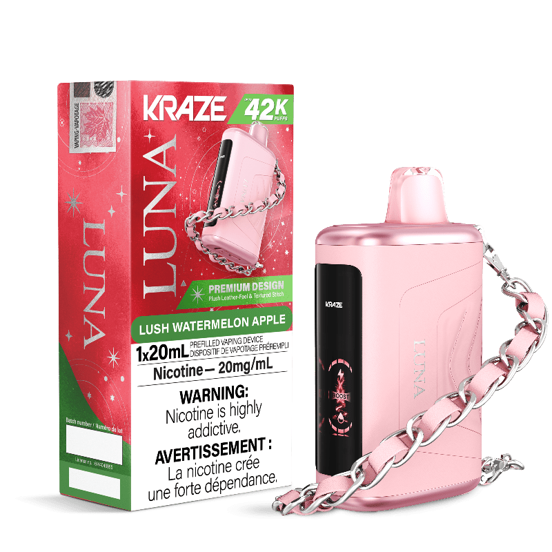 Kraze Luna 42K Lush Watermelon Apple Disposable Vape - DISPOSABLE - Mister Vapor