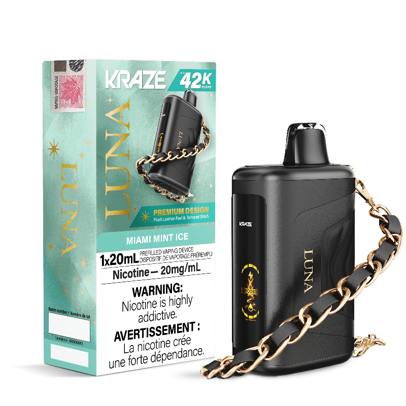 Kraze Luna 42K Miami Mint Ice Disposable Vape - DISPOSABLE - Mister Vapor