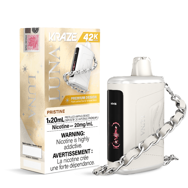 Kraze Luna 42K Pristine Pineapple and Coconut Ice Disposable Vape - DISPOSABLE - Mister Vapor