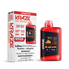 Kraze HD Mega Lychee Ice (20K Puffs) Disposable Vape - DISPOSABLE - Mister Vapor