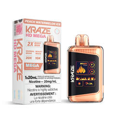 Kraze HD Mega Peach Watermelon Ice (20K Puffs) Disposable Vape - DISPOSABLE - Mister Vapor