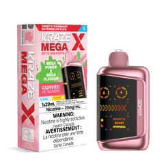 Kraze Mega X 48K - Tangy Strawberry Watermelon G Ice Disposable Vape - DISPOSABLE - Mister Vapor