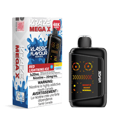 Kraze Mega X 48K - Red Lightning Ice Disposable Vape - DISPOSABLE - Mister Vapor