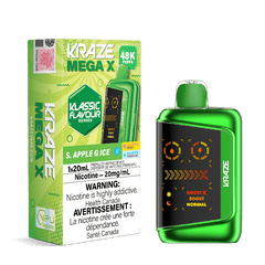 Kraze Mega X 48K - S. Apple G Ice Disposable Vape - DISPOSABLE - Mister Vapor