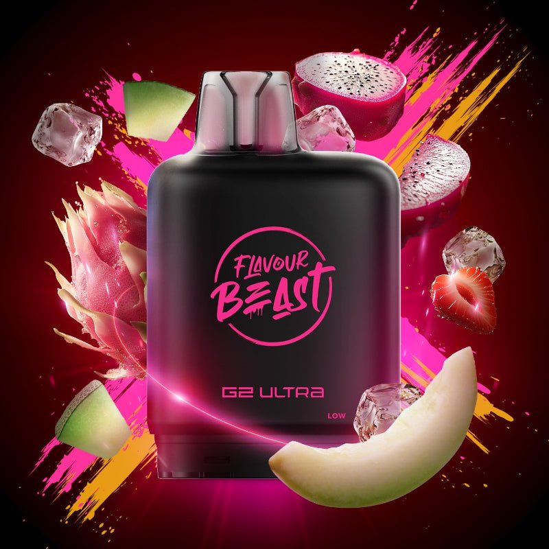 Level X G2 Ultra Flavour Beast Pods - Dub Dragon Melon Ice, 50K Puffs - PODS - Mister Vapor