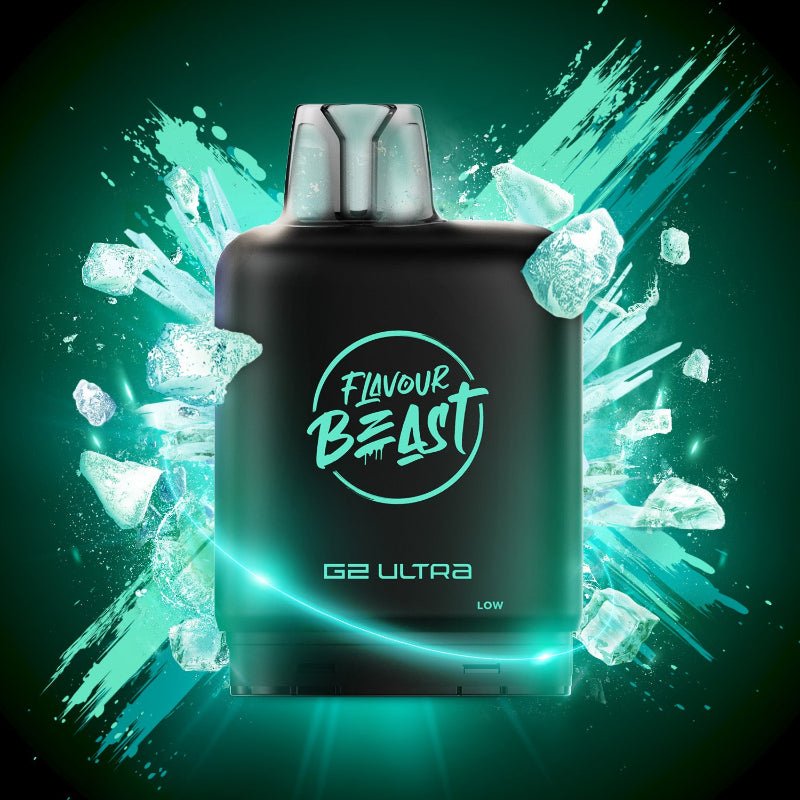 Level X G2 Ultra Flavour Beast Nicotine Free Pods - Extreme Mint Ice, 50K Puffs - PODS - Mister Vapor