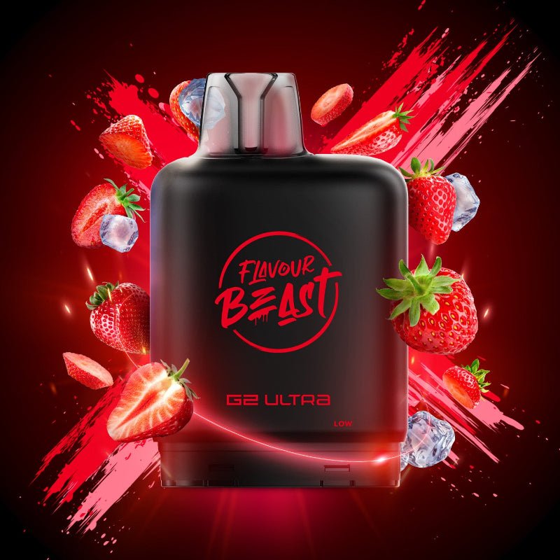 Level X G2 Ultra Flavour Beast Pods - Sic Strawberry Ice, 50K Puffs - PODS - Mister Vapor