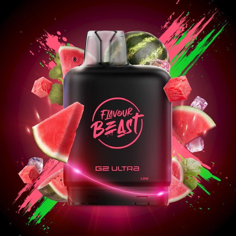 Level X G2 Ultra Flavour Beast Nicotine Free Pods - Weekend Watermelon Ice, 50K Puffs - PODS - Mister Vapor