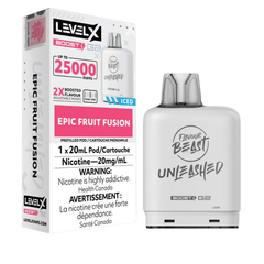 Level X G2 Boost Flavour Beast Pods - Epic Fruit Fusion Iced, 25k Puffs - Pods - Mister Vapor