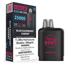 Level X G2 Boost Flavour Beast Pods - Blue Raspberry Cherry, 25k Puffs - Pods - Mister Vapor
