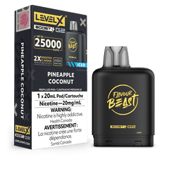 Level X G2 Boost Flavour Beast Pods - Pineapple Coconut Iced, 25k Puffs - Pods - Mister Vapor