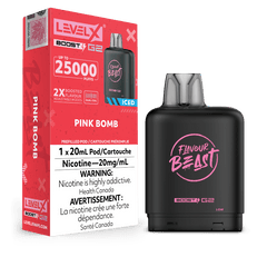 Level X G2 Boost Flavour Beast Pods - Pink Bomb Iced, 25k Puffs - Pods - Mister Vapor