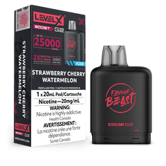 Level X G2 Boost Flavour Beast Pods - Strawberry Cherry Watermelon Iced, 25k Puffs - Pods - Mister Vapor