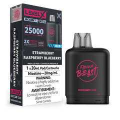Level X G2 Boost Flavour Beast Pods - Strawberry Raspberry Blueberry Iced, 25k Puffs - Pods - Mister Vapor