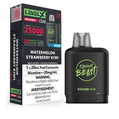 Level X G2 Boost Flavour Beast Pods - Watermelon Strawberry Kiwi Iced, 25k Puffs - Pods - Mister Vapor