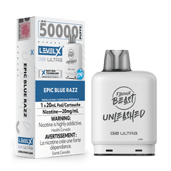 Level X G2 Ultra Flavour Beast Unleashed Pods - Epic Blue Razz Ice, 50K Puffs - PODS - Mister Vapor