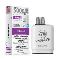 Level X G2 Ultra Flavour Beast Unleashed Pods - Epic Grape Ice, 50K Puffs - PODS - Mister Vapor