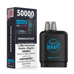 Level X G2 Ultra Pods 50k Bomb Blue Razz 50K Puffs