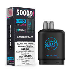 Level X G2 Ultra Flavour Beast Pods - Bomb Blue Razz, 50K Puffs - PODS - Mister Vapor