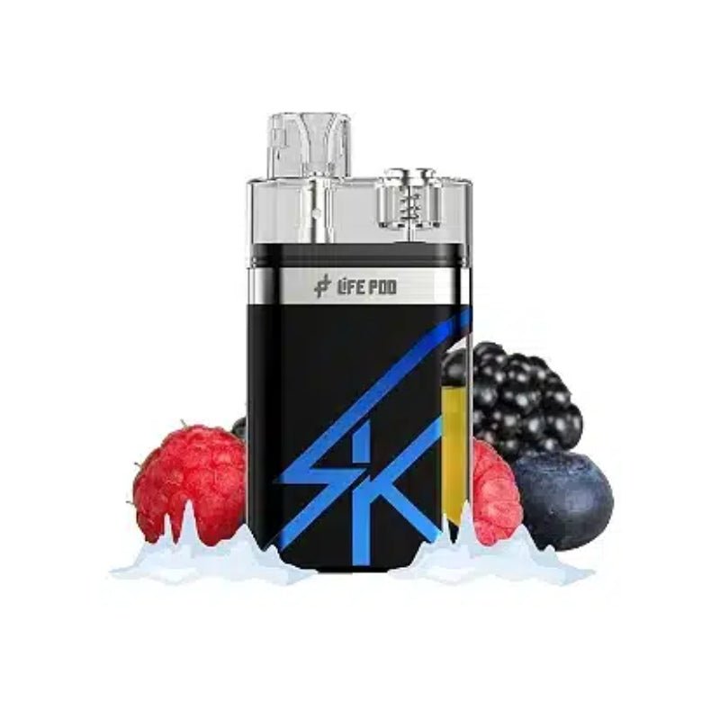 Life Pod Sk Blue Raspberry Frost Disposable Vape - DISPOSABLE - Mister Vapor