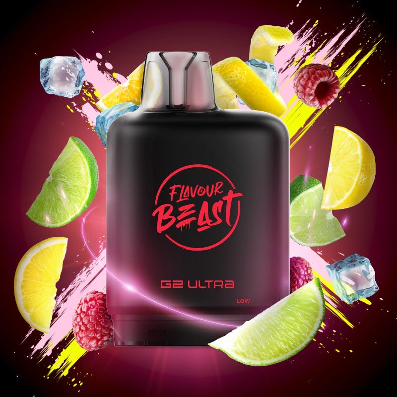 Level X G2 Ultra Flavour Beast Pods - MTN Citrus Raspberry Ice, 50K Puffs - PODS - Mister Vapor