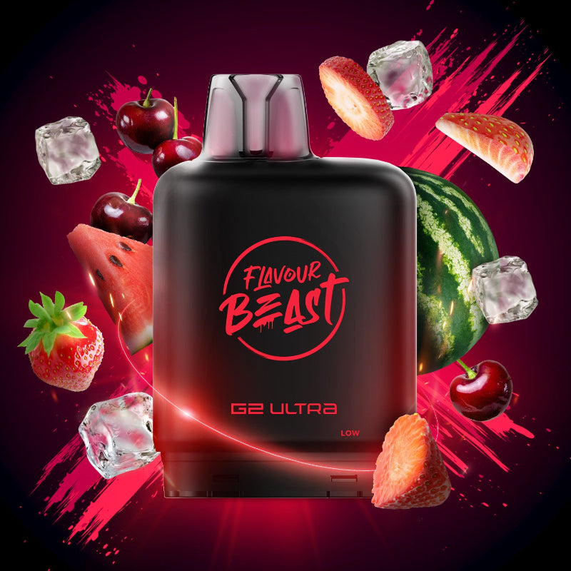 Level X G2 Ultra Flavour Beast Pods - Strawberry Cherry Watermelon Ice, 50K Puffs