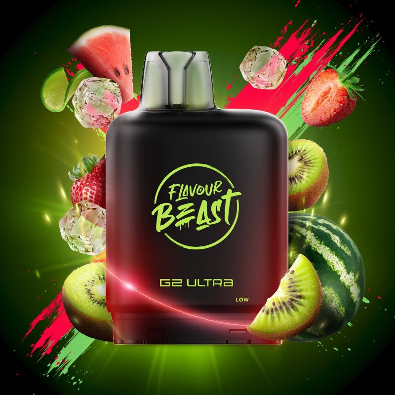 Level X G2 Ultra Flavour Beast Pods - Watermelon Strawberry Kiwi Ice, 50K Puffs - PODS - Mister Vapor