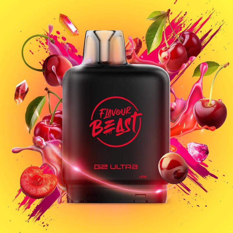 Level X G2 Ultra Flavour Beast Gushin Series Pods - Cherry, 50K Puffs - PODS - Mister Vapor