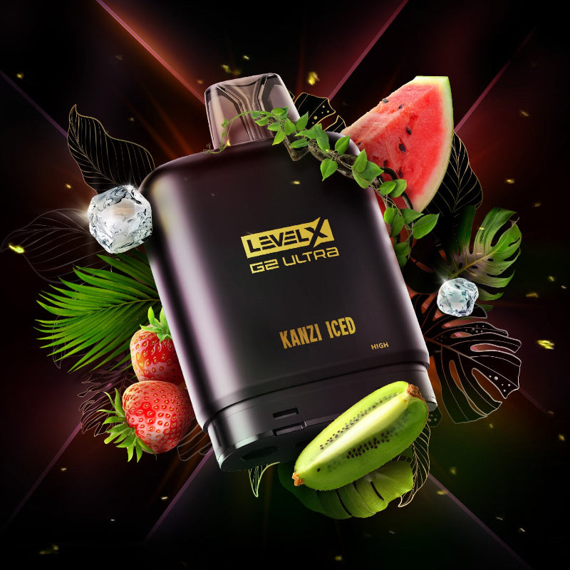 Level X G2 Ultra Flavour Beast X Twelve Monkey Pods - Kanzi Iced, 50K Puffs