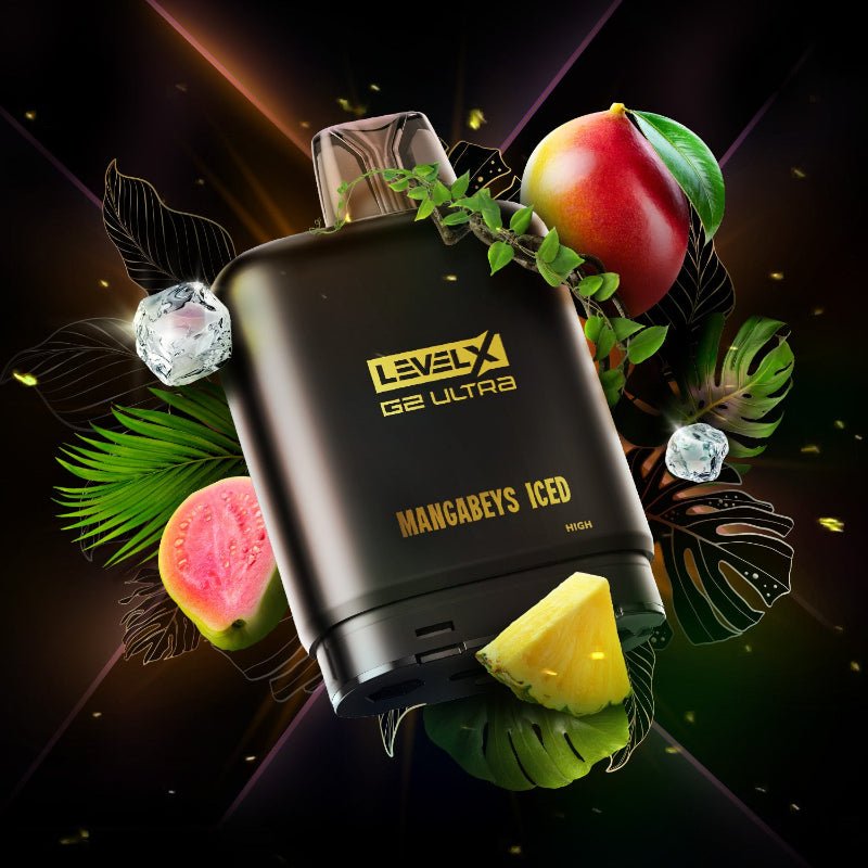 Level X G2 Ultra Flavour Beast X Twelve Monkeys Pods - Mangabeys Iced, 50K Puffs - PODS - Mister Vapor