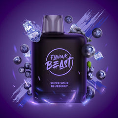 Level X G2 Boost Flavour Beast Pods - Super Sour Blueberry Iced, 25k Puffs - Pods - Mister Vapor