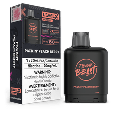 Level X G2 Boost Flavour Beast Pods - Packin' Peach Berry, 25k Puffs - Pods - Mister Vapor