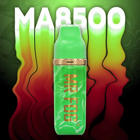 #1 DOUBLE APPLE MR FOG MAX AIR MA8500 PUFFs DISPOSABLE VAPE offers a harmonious blend of sweet and tart apple flavors, creating a refreshing and fruity vaping experience .The Mr.Fog Max Air MA8500 Disposable Vape! This vape packs a massive 8500 puffs, offering a flavor explosion with its 17mL e-liquid capacity. 